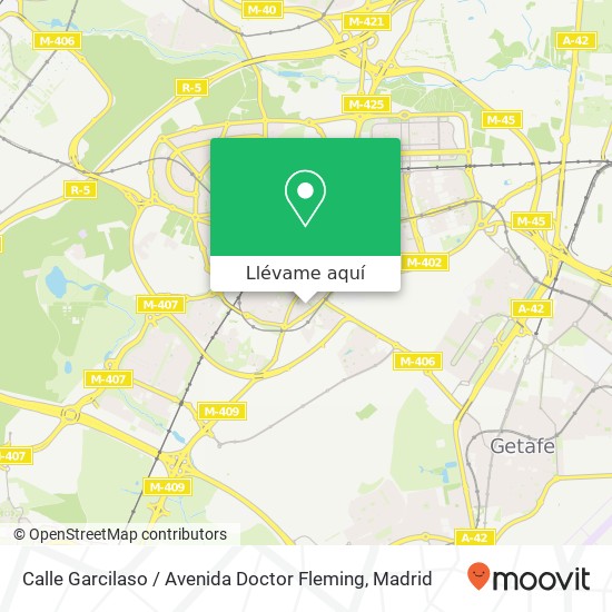 Mapa Calle Garcilaso / Avenida Doctor Fleming