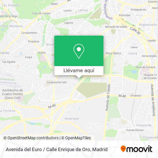 Mapa Avenida del Euro / Calle Enrique de Oro