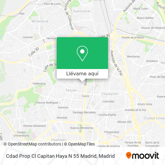 Mapa Cdad Prop Cl Capitan Haya N 55 Madrid