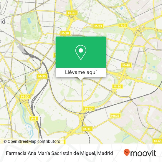 Mapa Farmacia Ana María Sacristán de Miguel