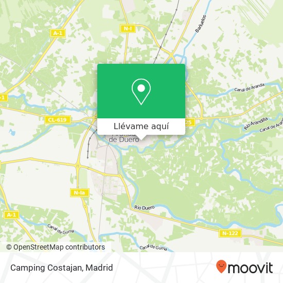 Mapa Camping Costajan