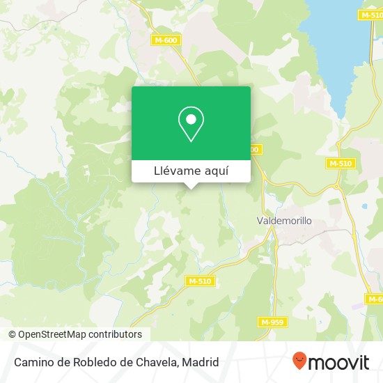 Mapa Camino de Robledo de Chavela