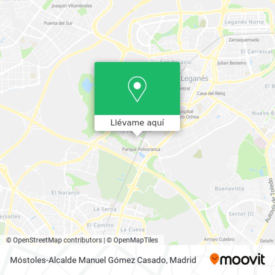 Mapa Móstoles-Alcalde Manuel Gómez Casado