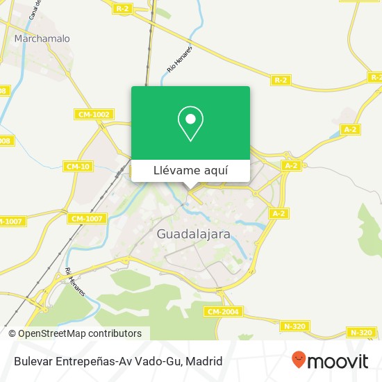 Mapa Bulevar Entrepeñas-Av Vado-Gu