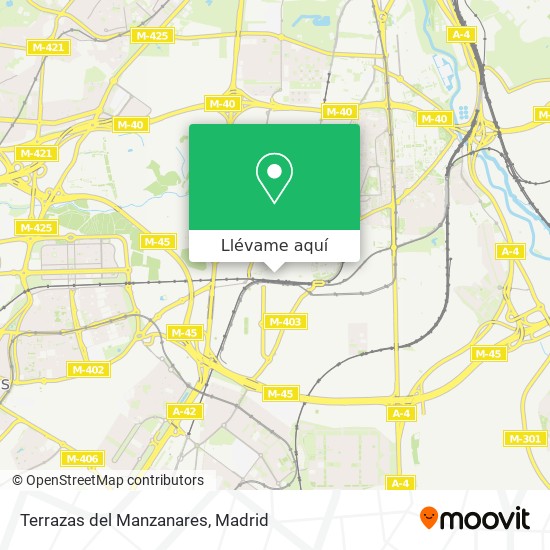 Mapa Terrazas del Manzanares