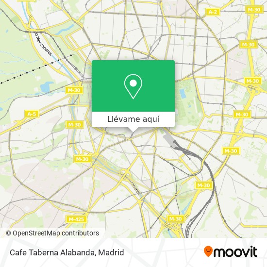 Mapa Cafe Taberna Alabanda
