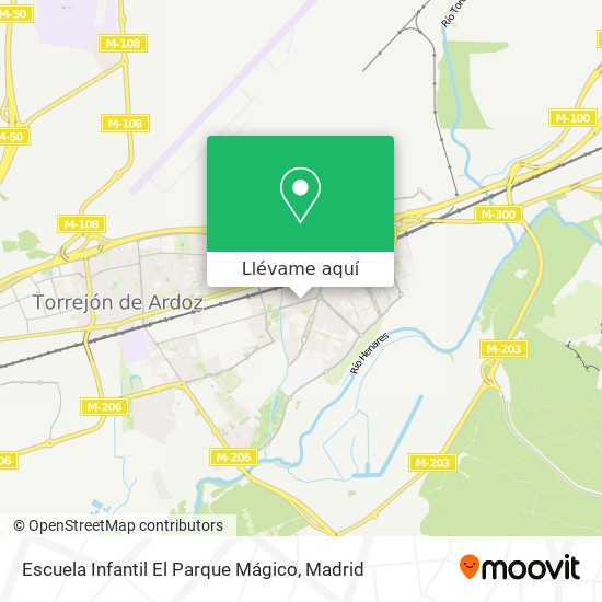 Mapa Escuela Infantil El Parque Mágico