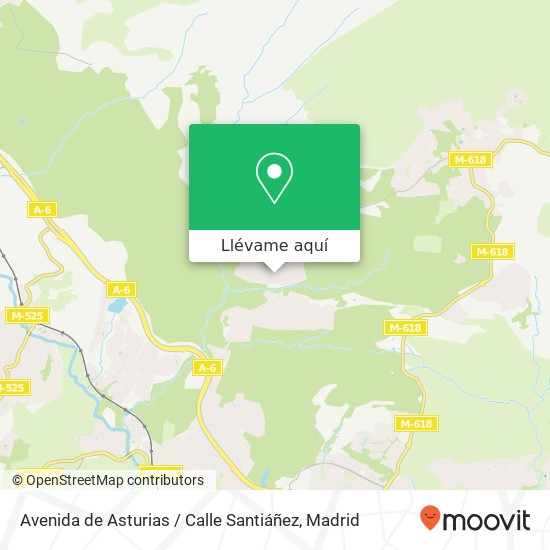 Mapa Avenida de Asturias / Calle Santiáñez