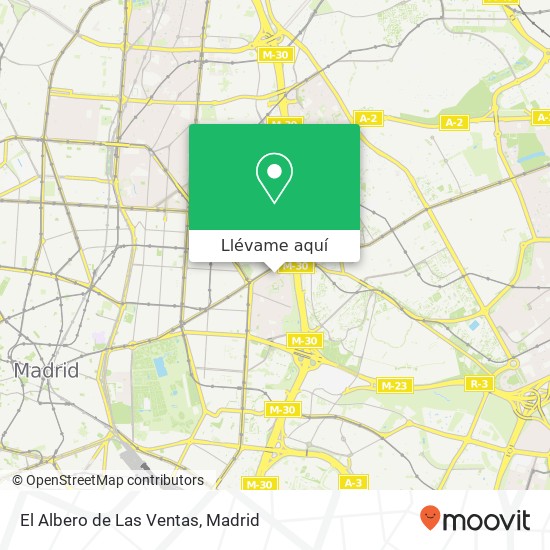 Mapa El Albero de Las Ventas