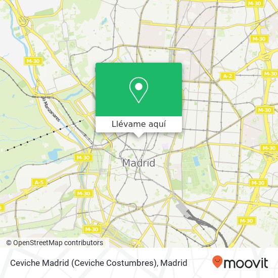 Mapa Ceviche Madrid (Ceviche Costumbres)