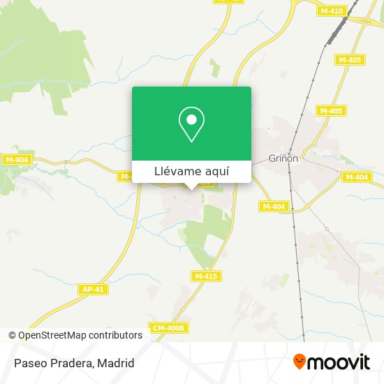 Mapa Paseo Pradera