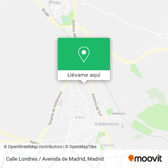 Mapa Calle Londres / Avenida de Madrid