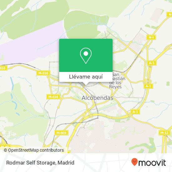 Mapa Rodmar Self Storage