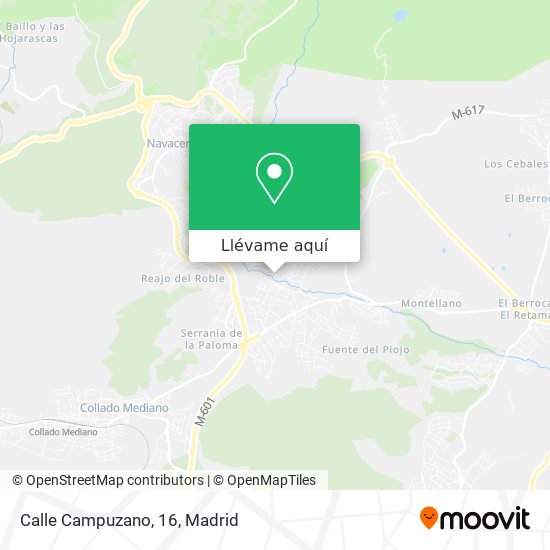 Mapa Calle Campuzano, 16