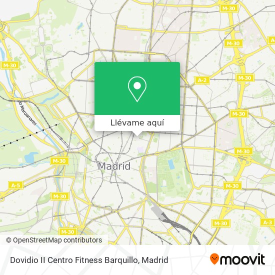 Mapa Dovidio II Centro Fitness Barquillo
