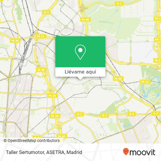 Mapa Taller Sertumotor, ASETRA