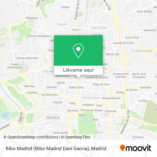 Mapa Bibo Madrid (Bibo Madrid Dani Garcia)