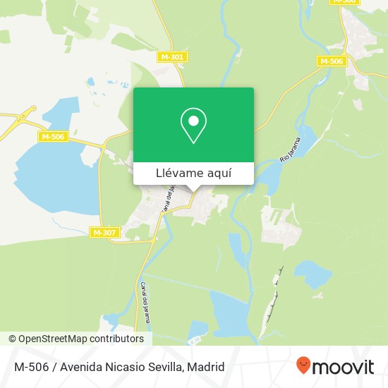 Mapa M-506 / Avenida Nicasio Sevilla