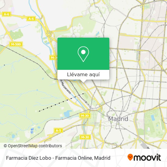 Mapa Farmacia Díez Lobo - Farmacia Online