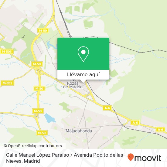 Mapa Calle Manuel López Paraíso / Avenida Pocito de las Nieves