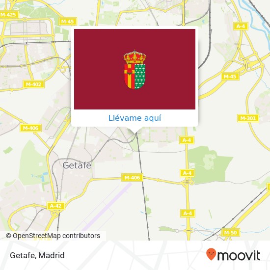 Mapa Getafe