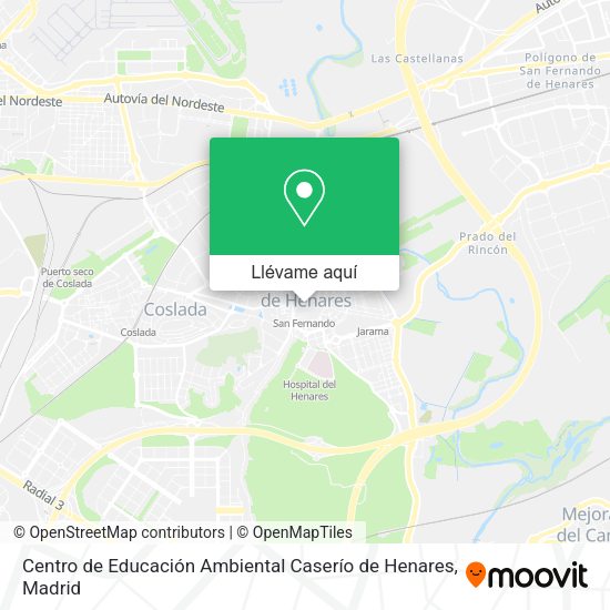 Mapa Centro de Educación Ambiental Caserío de Henares