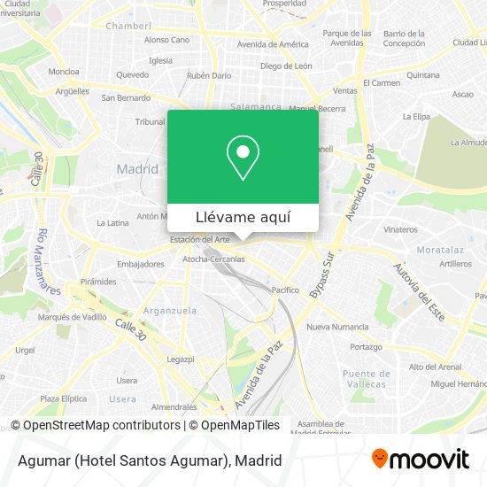 Mapa Agumar (Hotel Santos Agumar)