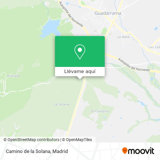 Mapa Camino de la Solana