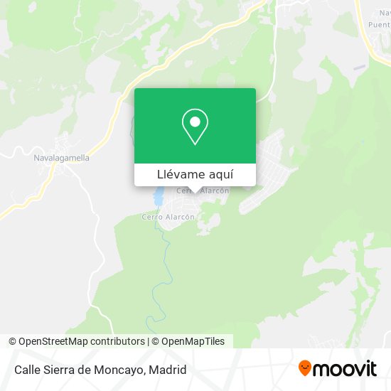 Mapa Calle Sierra de Moncayo
