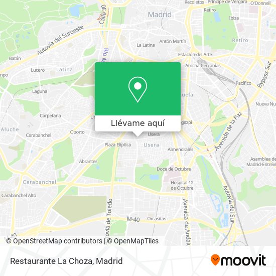 Mapa Restaurante La Choza