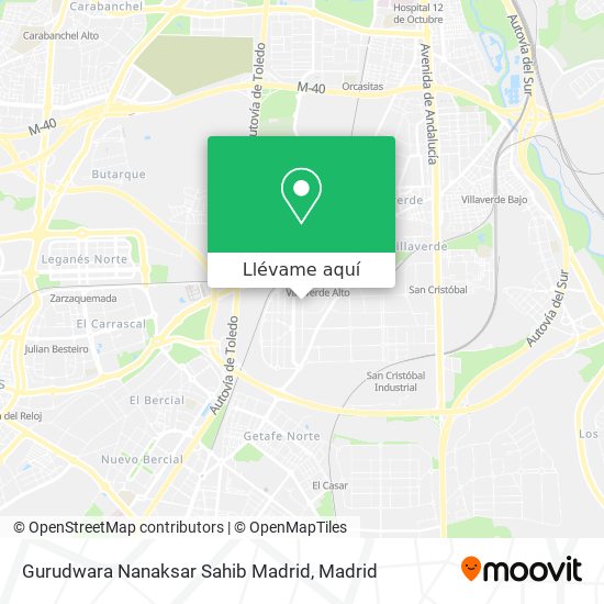 Mapa Gurudwara Nanaksar Sahib Madrid
