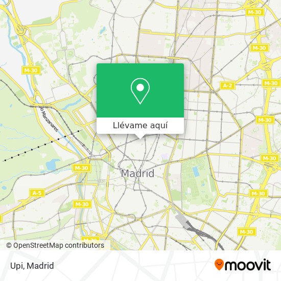 Mapa Upi