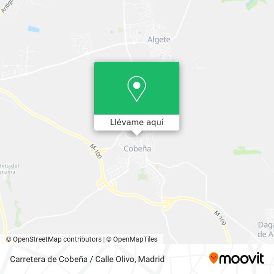 Mapa Carretera de Cobeña / Calle Olivo