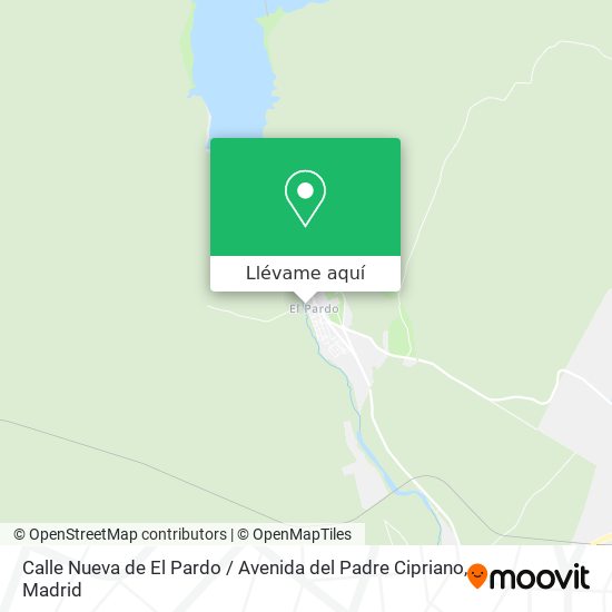 Mapa Calle Nueva de El Pardo / Avenida del Padre Cipriano