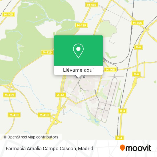 Mapa Farmacia Amalia Campo Cascón