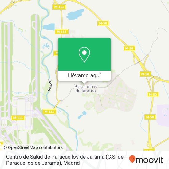 Mapa Centro de Salud de Paracuellos de Jarama (C.S. de Paracuellos de Jarama)
