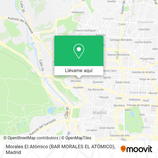 Mapa Morales El Atómico (BAR MORALES EL ATÓMICO)