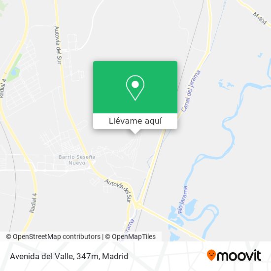Mapa Avenida del Valle, 347m