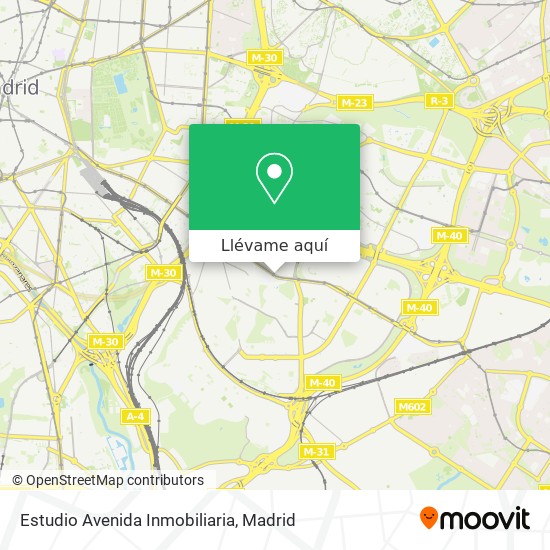 Mapa Estudio Avenida Inmobiliaria