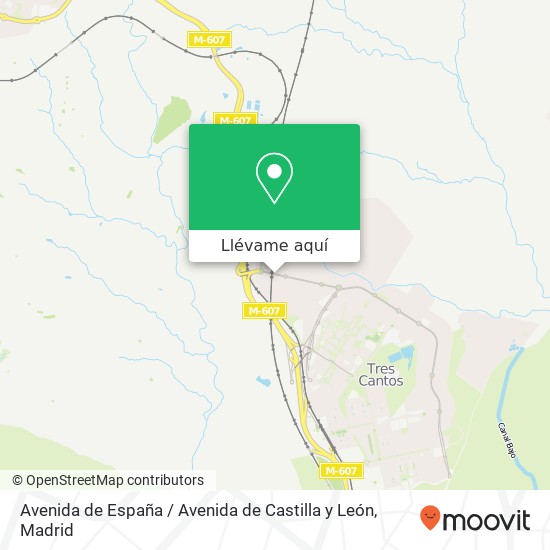 Mapa Avenida de España / Avenida de Castilla y León