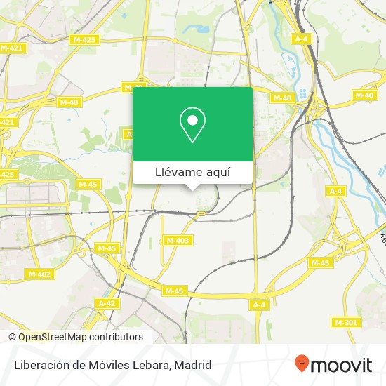 Mapa Liberación de Móviles Lebara