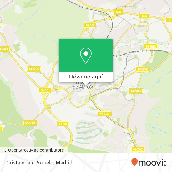 Mapa Cristalerias Pozuelo