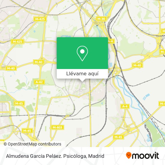 Mapa Almudena García Peláez. Psicóloga