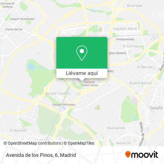 Mapa Avenida de los Pinos, 6