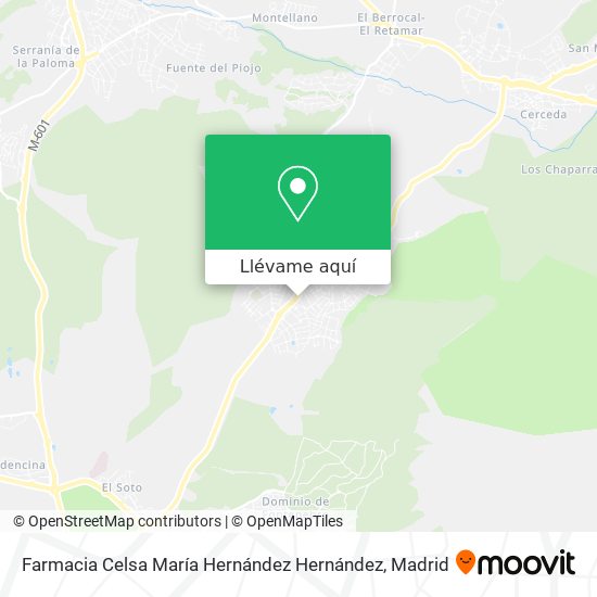 Mapa Farmacia Celsa María Hernández Hernández
