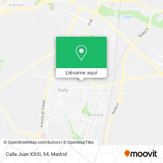 Mapa Calle Juan XXIII, 54