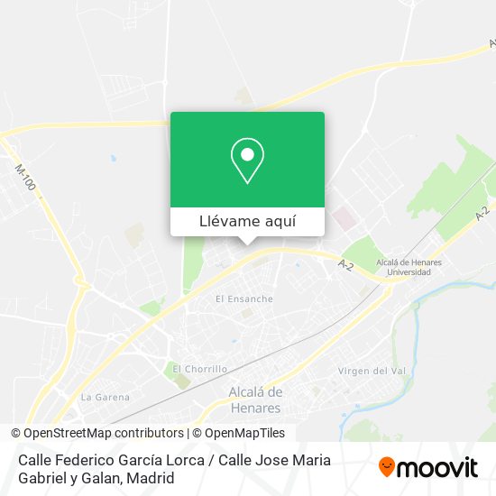 Mapa Calle Federico García Lorca / Calle Jose Maria Gabriel y Galan