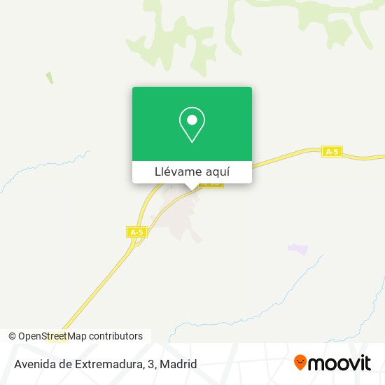 Mapa Avenida de Extremadura, 3