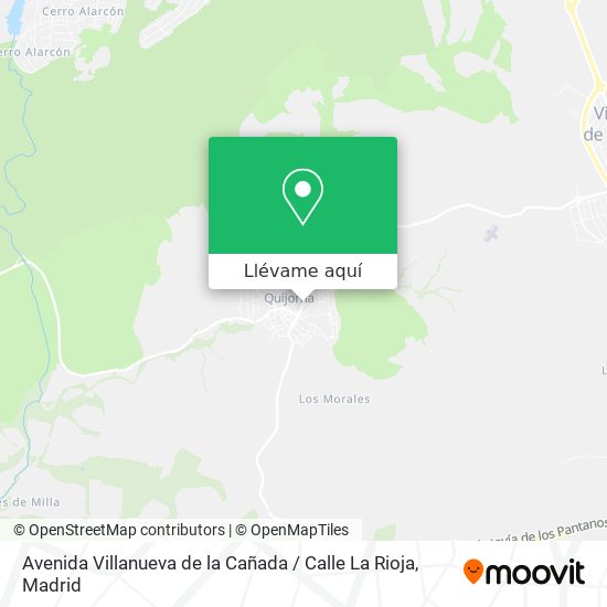 Mapa Avenida Villanueva de la Cañada / Calle La Rioja