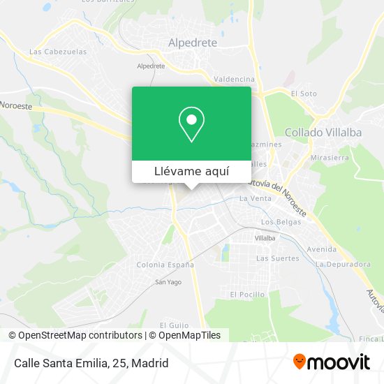 Mapa Calle Santa Emilia, 25